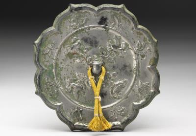 图片[3]-Foliated Bronze Mirror with Flying Birds, high Tang period, 7th to 8th century-China Archive